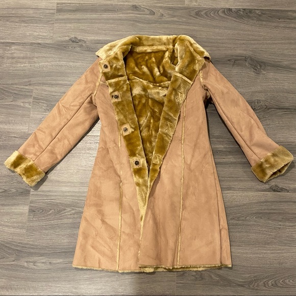 Faux Fur Boho Coat - Picture 1 of 3